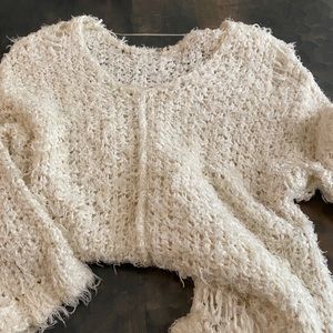 Free People Boho Soft Fuzzy Sweater